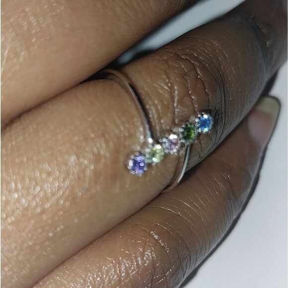 Multi-colored  ring size 6 - Picture 5 of 7